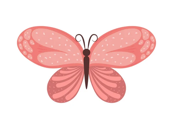 Roztomilá ikona motýla — Stockový vektor