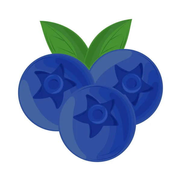 Ikon Buah Blueberry - Stok Vektor