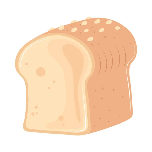 Εικονίδιο καρτούν ψωμί — Διανυσματικό Αρχείο