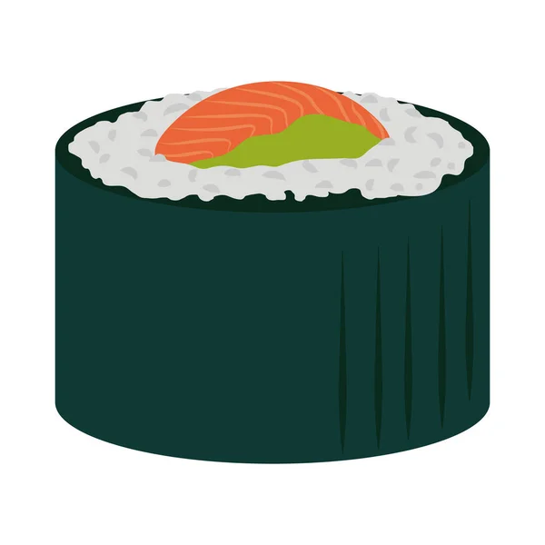 Traditional japanese sushi — Stock Vector