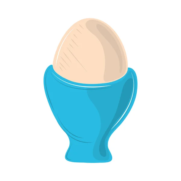 Boiled egg cartoon — Stock Vector