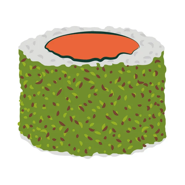 Comida gourmet de sushi — Vector de stock