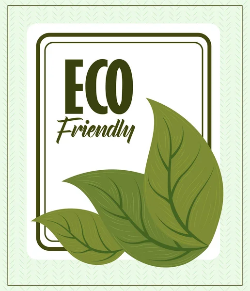 Eco przyjazny transparent — Wektor stockowy
