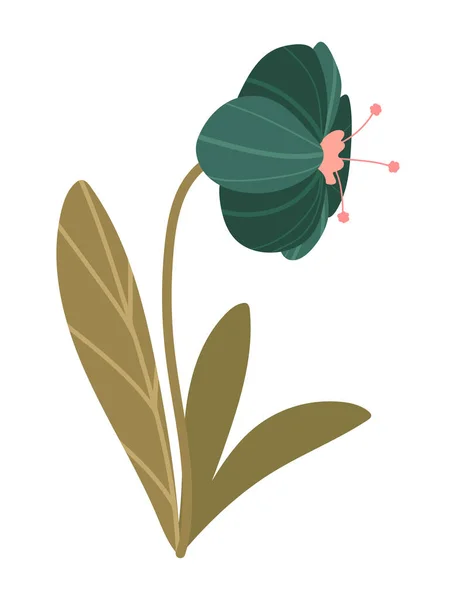 Icono de planta flor — Vector de stock
