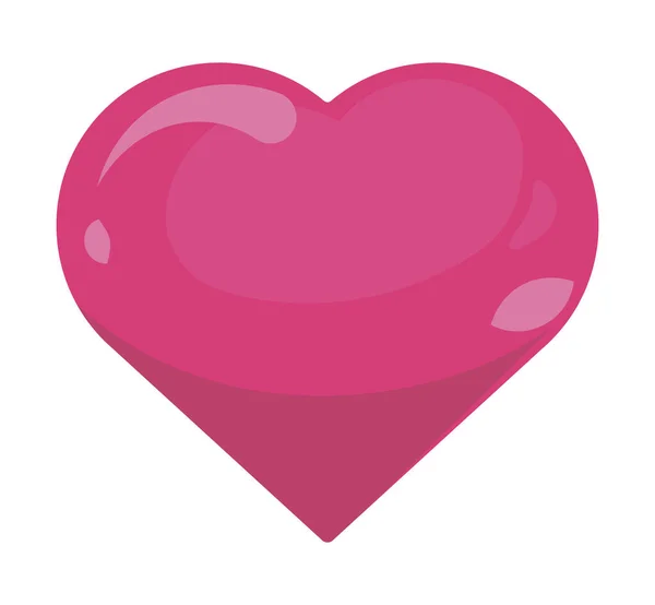 Coração ícone do amor — Vetor de Stock