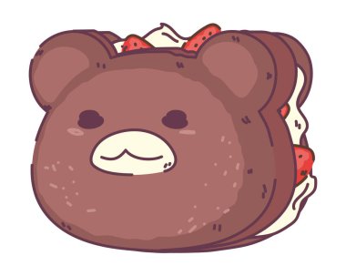 kawaii bisküvisi ve meyve