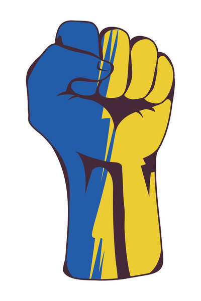 флаг украины в руке