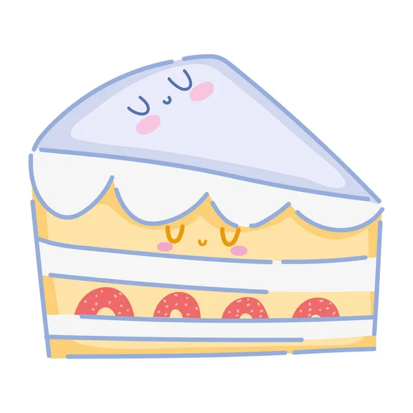 Kawaii甜点蛋糕 — 图库矢量图片