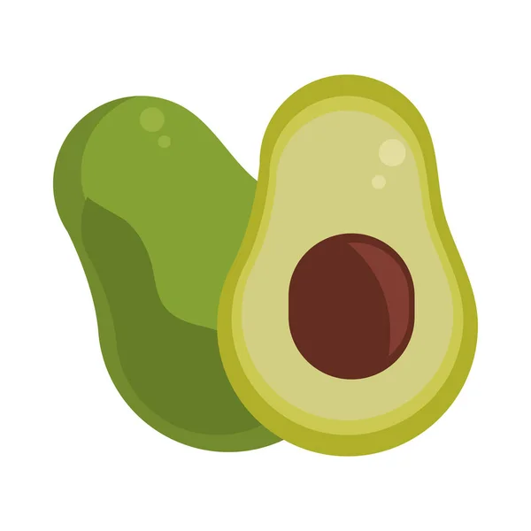 Avocado frisches Symbol — Stockvektor