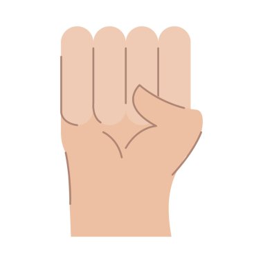 Elini yumruk ile kaldır.