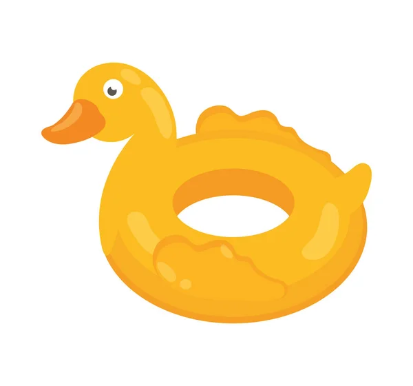 Flotteur de canard gonflable — Image vectorielle