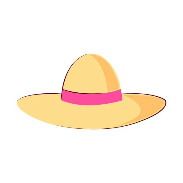 Hembra sombrero icono — Vector de stock