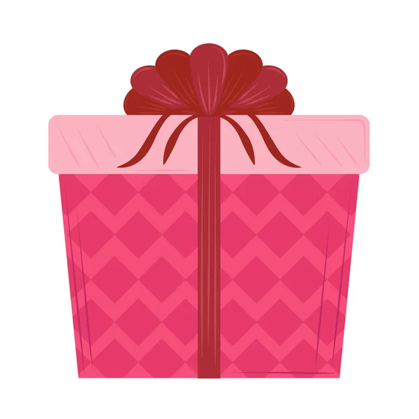 Pink gift box — Stock Vector