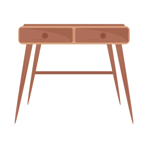 Meja dengan laci - Stok Vektor