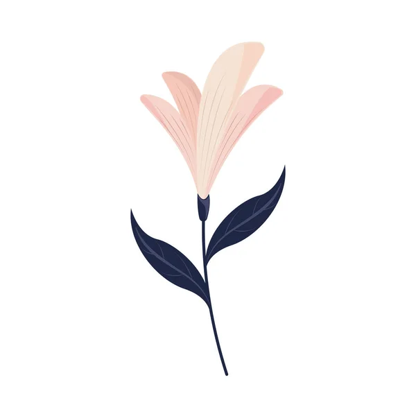 Flor folha natureza — Vetor de Stock
