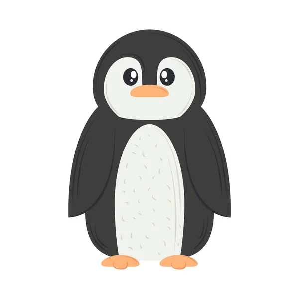 Ikona pingwina płaska — Wektor stockowy