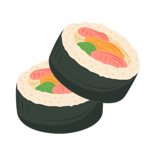 Sushi fast food —  Vetores de Stock
