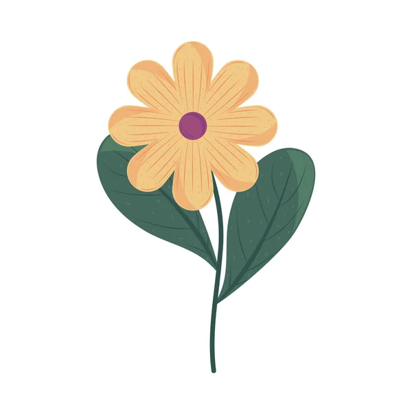 孤立した花のアイコン — ストックベクタ