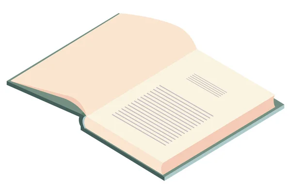 Libro abierto icono — Vector de stock