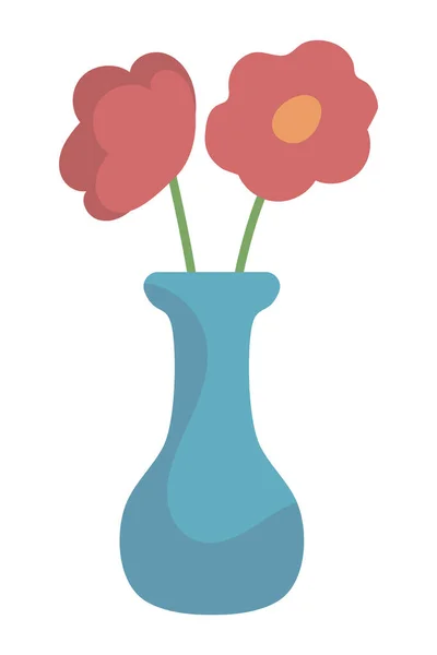Flowers in a vase — Stock Vector