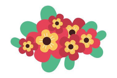 çiçekler ve yapraklar