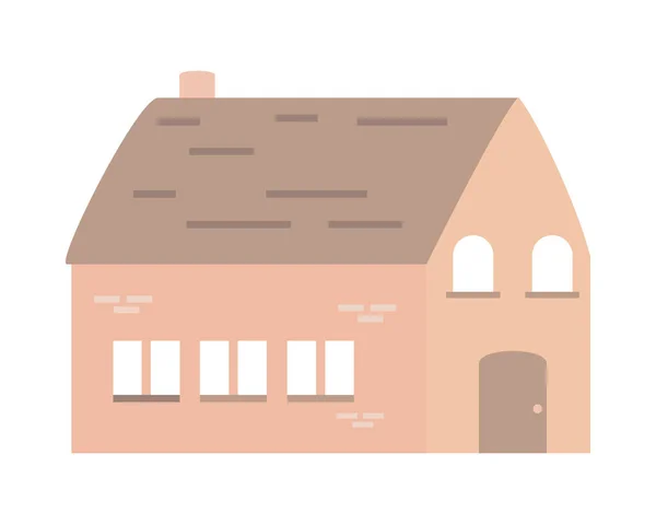 Huis exterieur cartoon — Stockvector