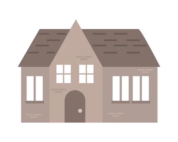 Casa icona residenziale — Vettoriale Stock
