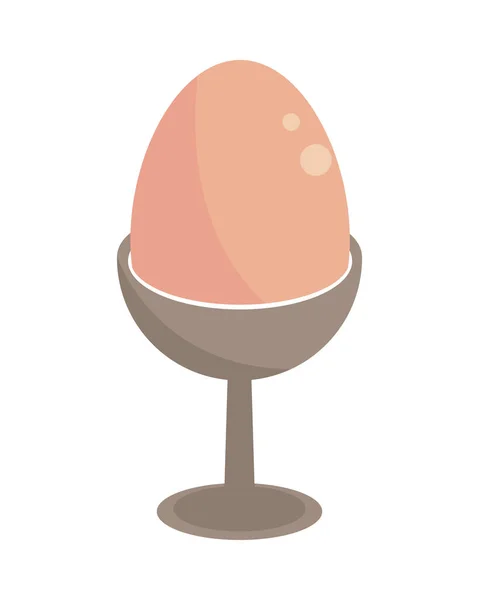 Gekochtes Ei — Stockvektor