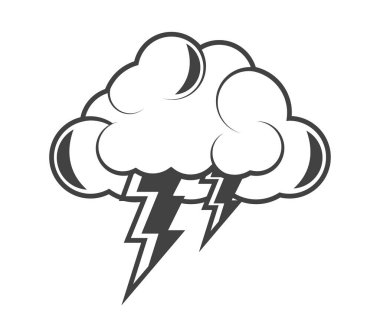 dövme bulut şimşeği