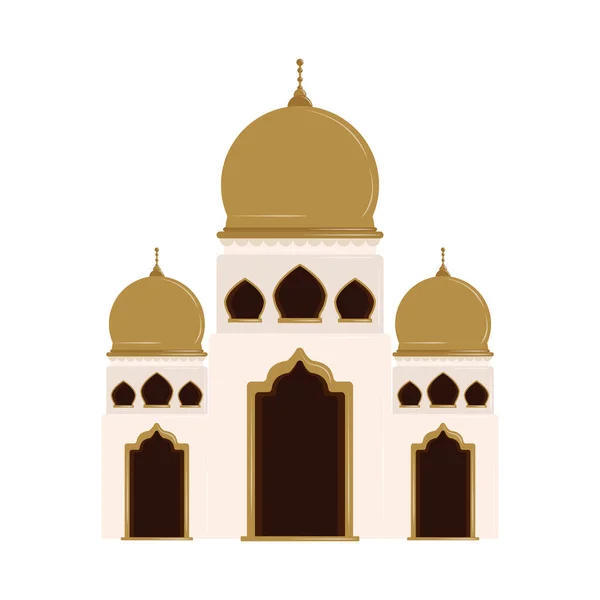 Muslim temple mosque — Stock Vector