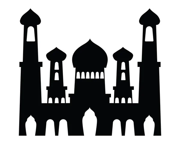 Silueta arabské mešity — Stockový vektor