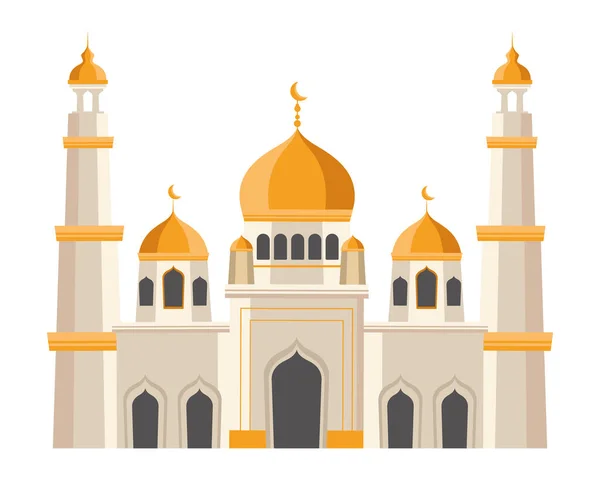 Arabská mešita budova — Stockový vektor