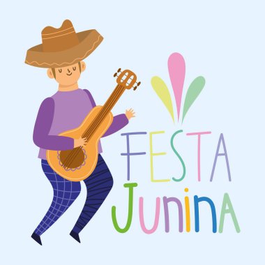 Festa Junina tebrik kartı.