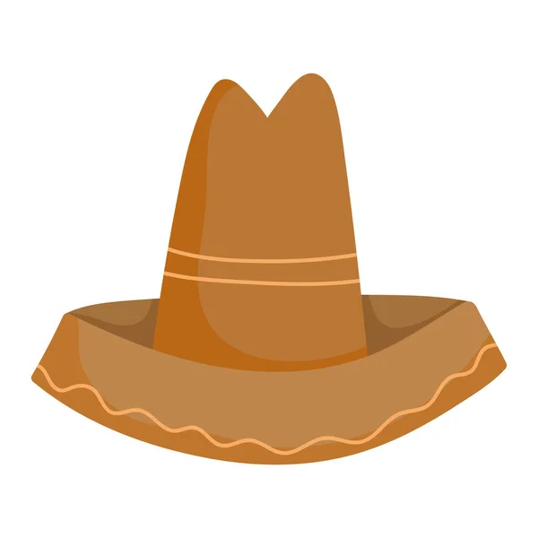 Typický slaměný klobouk — Stockový vektor