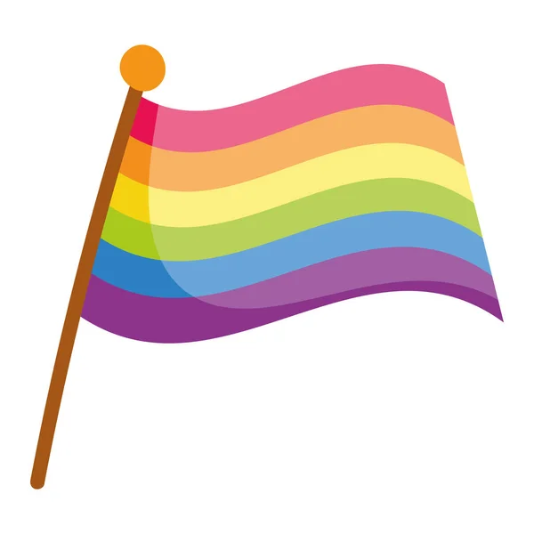 Lgbtq bandeira do orgulho — Vetor de Stock