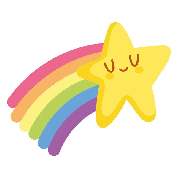 LGBTQ rainbow star — Archivo Imágenes Vectoriales