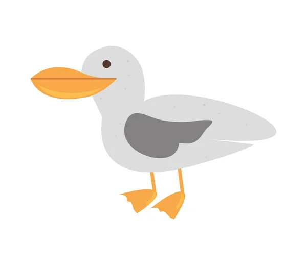 Sirály madár ikon — Stock Vector