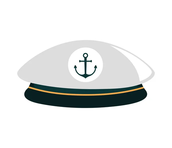 Sailor hat uniform — Stock Vector