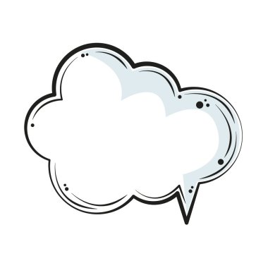 Düz tasarım konuşma balonu