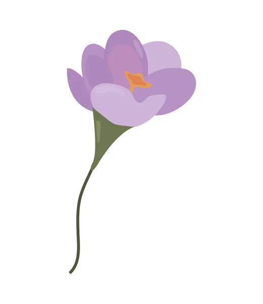 Pétalos de flores lila — Vector de stock