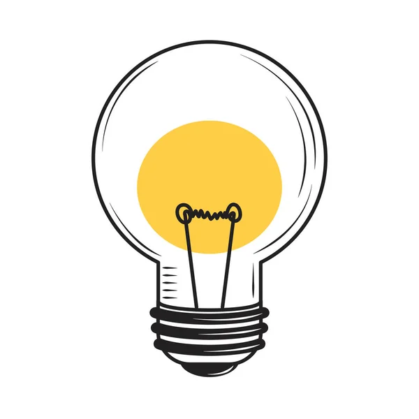Light bulb led icon — ストックベクタ