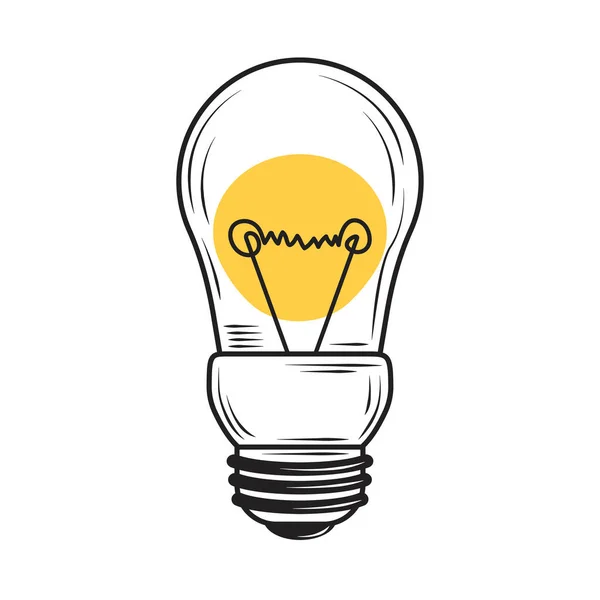 Icon led bulb — Stockvector