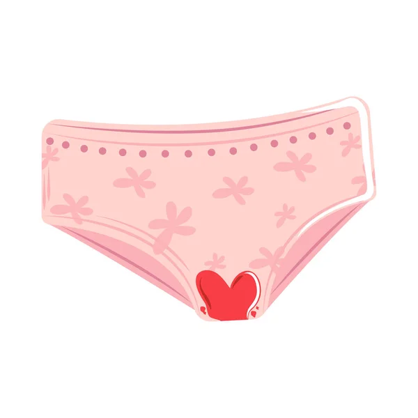 Menstruation female panty — Stockvektor