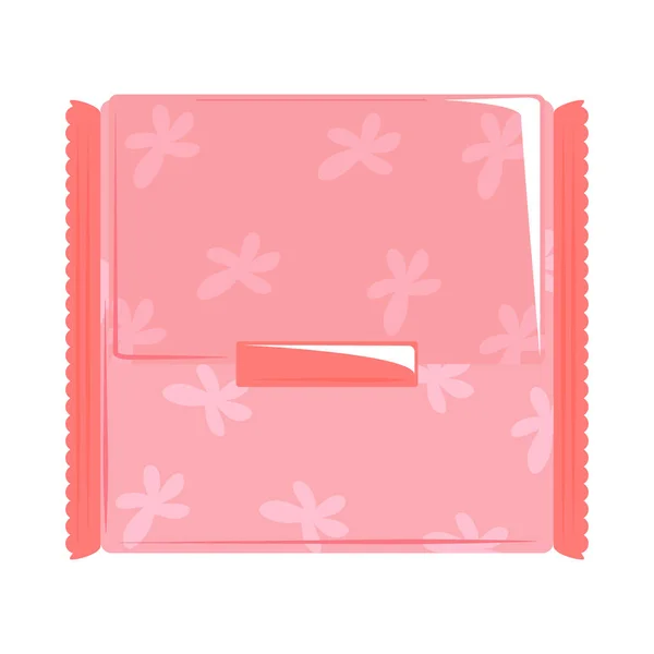 Sanitary napkin pack — Vetor de Stock