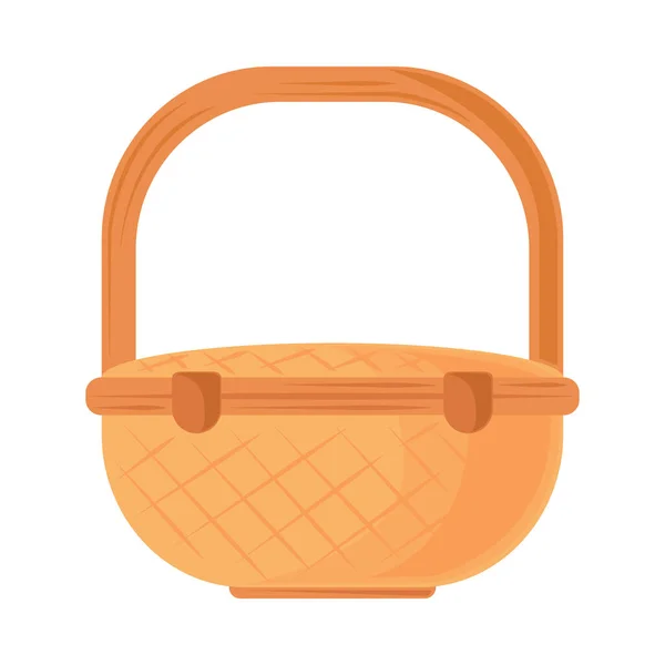 Picnic icono de la cesta — Vector de stock