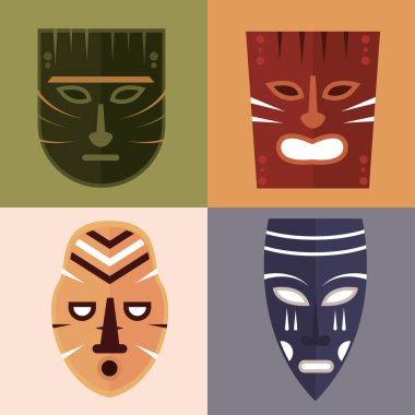 Afrika kabilesi maskesi