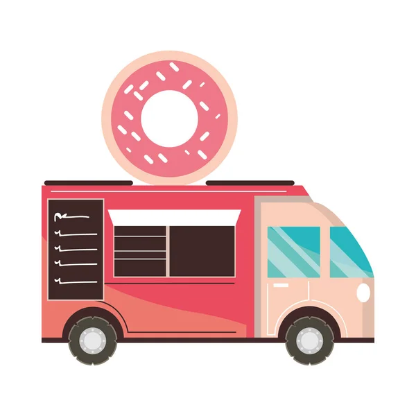 Street dessert truck — ストックベクタ