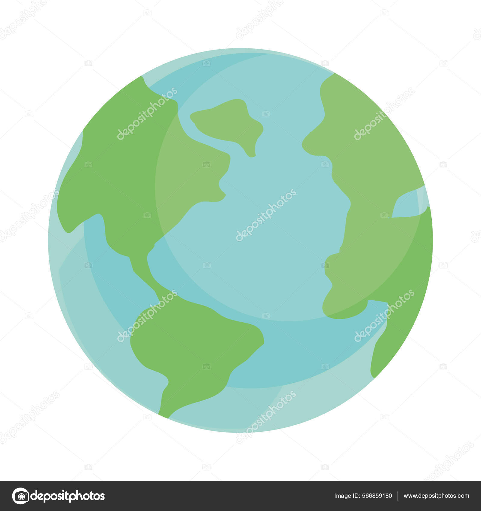 Mapa del globo terrestre Vector de stock 566859180 de ©stockgiu