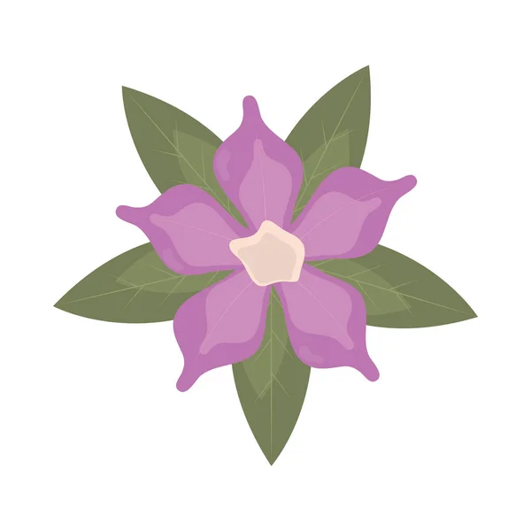Violett blomma ikon — Stock vektor