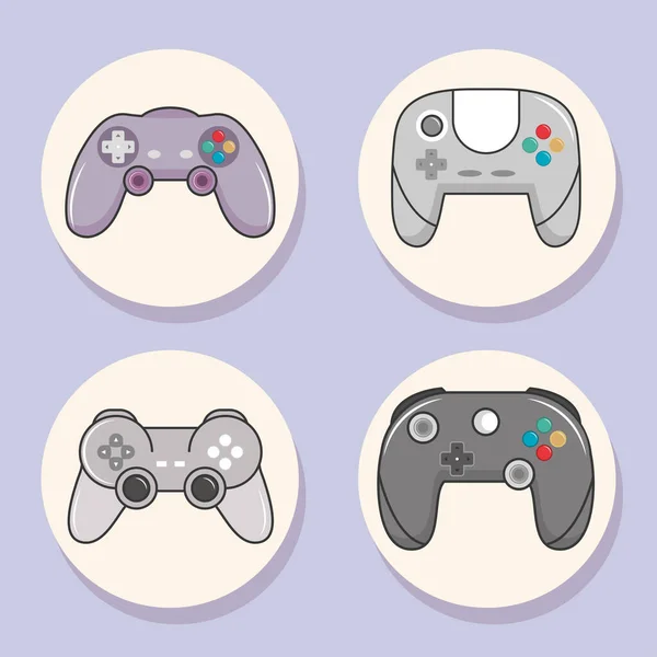 Video game icon collection — ストックベクタ
